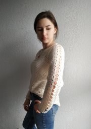 Ажурный джемпер крючком