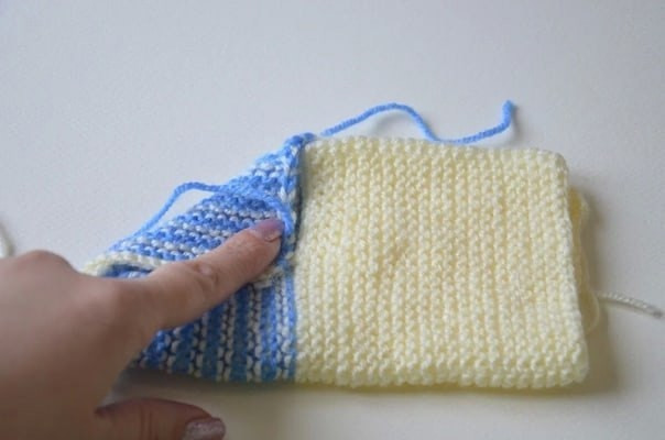 Простые следки спицами