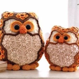 Совушка из мотивов крючком