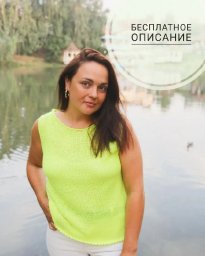 Летний топ изо льна с вытачкой