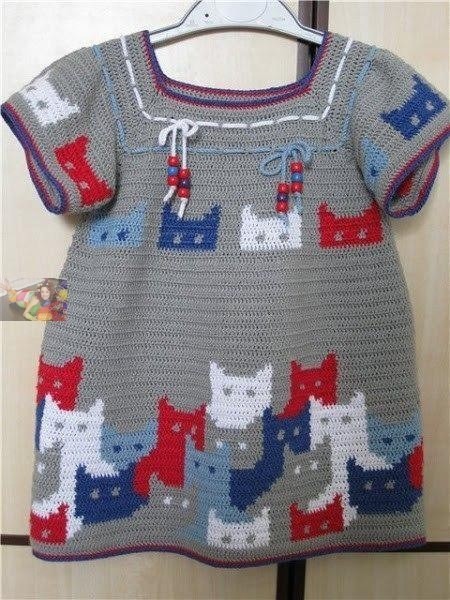Узор для платья "Котики" Узор для платья "Котики"