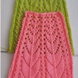 Узор спицами для круглой кокетки