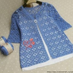 Жакет крючком