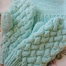 Варежки-плетенки. Мастер-класс.