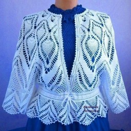 Жакет "Парижанка" связан крючком