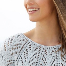 Туника с ажурной круглой кокеткой