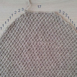 Как связать окат рукава