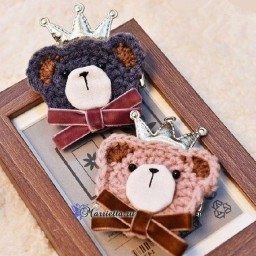 Брошка крючком" Медвежонок ", МК