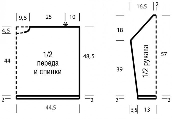 Вяжем стильный свободный джемпер