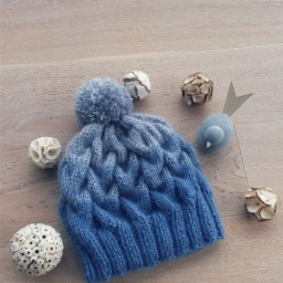 Шапка косами, вязаная спицами: описание, схема, фото готовой работы