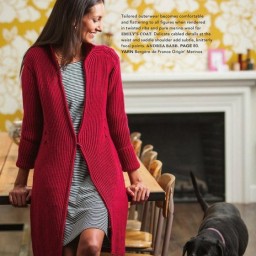 Женский кардиган "Зимняя вишня"