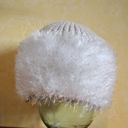 Шапка "Снегурочка" в комбинированной технике