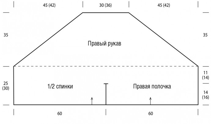 Вяжем ажурный джемпер