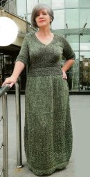 Летнее платье спицами