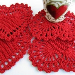 Сердечный узор - как отдельный мотив или часть изделия