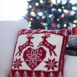 Зимний чехол на подушку