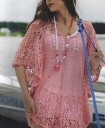 Джемпер красивым очень нежным ажуром