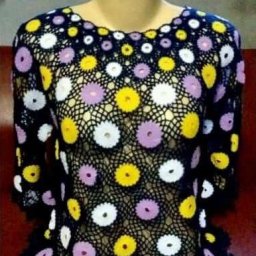 Кофточка из ажурных мотивов