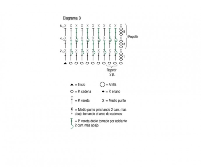 Топ крючком с воланом по низу крючком