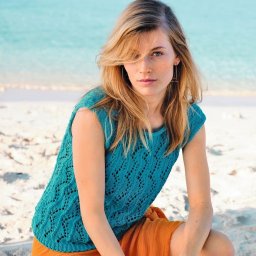 Бирюзовай майка спицами