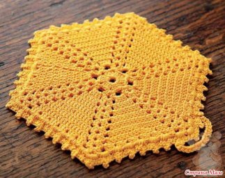 Прихватка шестиугольная