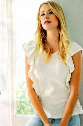 Топ с воланами спицами