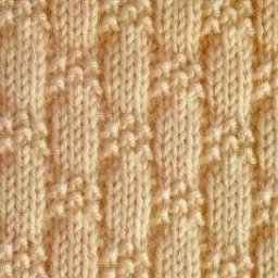 Только лицевые и изнаночные петли - красивый узор