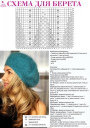 Берет спицами