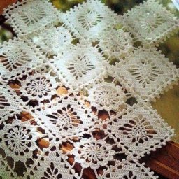 Красивый мотив для салфетки крючком