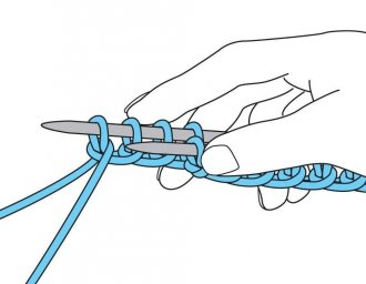 Вязание круговыми рядами на чулочных спицах