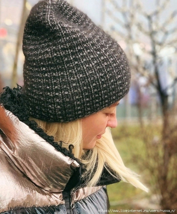 Простая шапочка спицами
