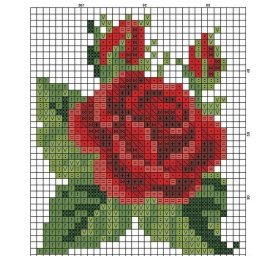 Узор для цветочного жаккарда или вышивки