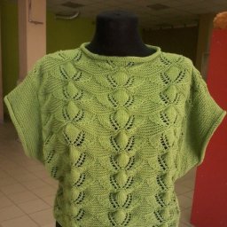 Узор для кофточки, связанной спицами