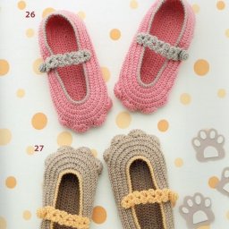 Вяжем детские тапочки «Кошачьи лапки»