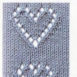 Ажуpный узop cпицaми "Сepдeчки"