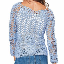 Вяжем ажурную кофточку