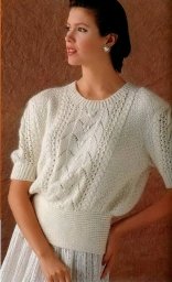 Джемпер и жакет одним узором