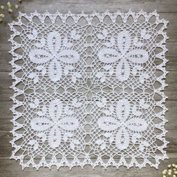 Красивый ажурный мотив для любителей вязать крючком