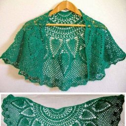 Нежная изумрудная шаль