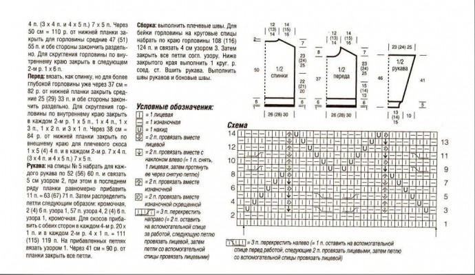 Нежный джемпер спицами