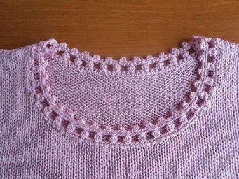 Три простых, но красивых способа обвязки горловины вязанных вещей.