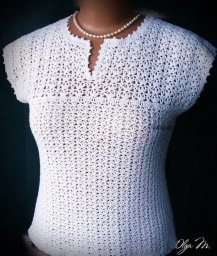 Схема для блузы крючком