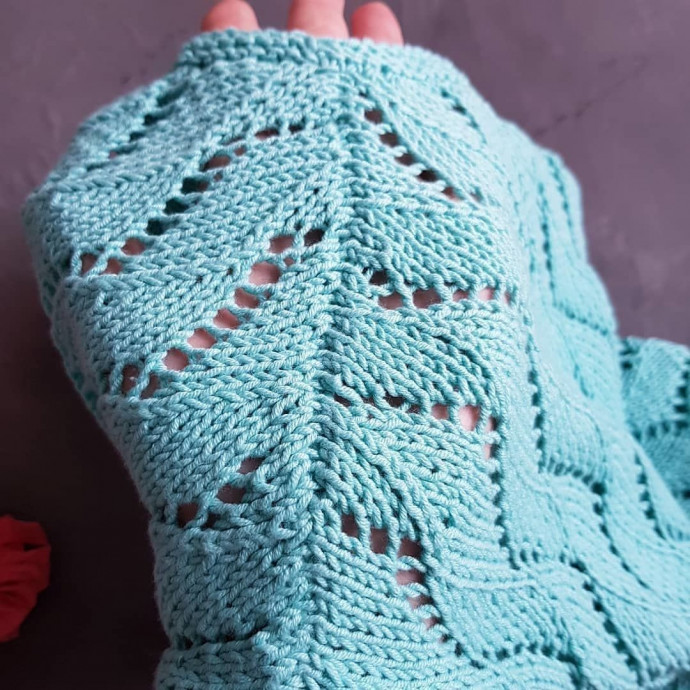 Голубой топ из Газзал беби коттон