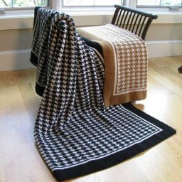 Узор спицами для необычного пледа