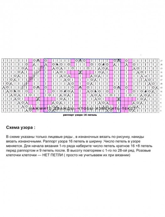 Узор спицами Узор спицами