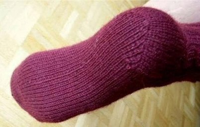 Как вязать пяточку "Сердечко"