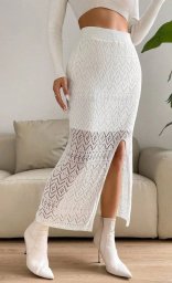 Ажурная юбка спицами