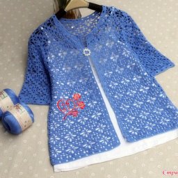 Ажурный жакет с узором "Паучки", вяжем крючком