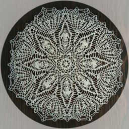 Нежная салфетка крючком