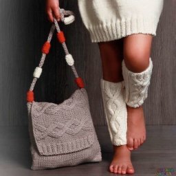 Сумка с декорированной ручкой